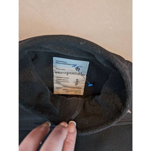 Aeropostale black full zip fleece jacket small - Picture 4 of 4